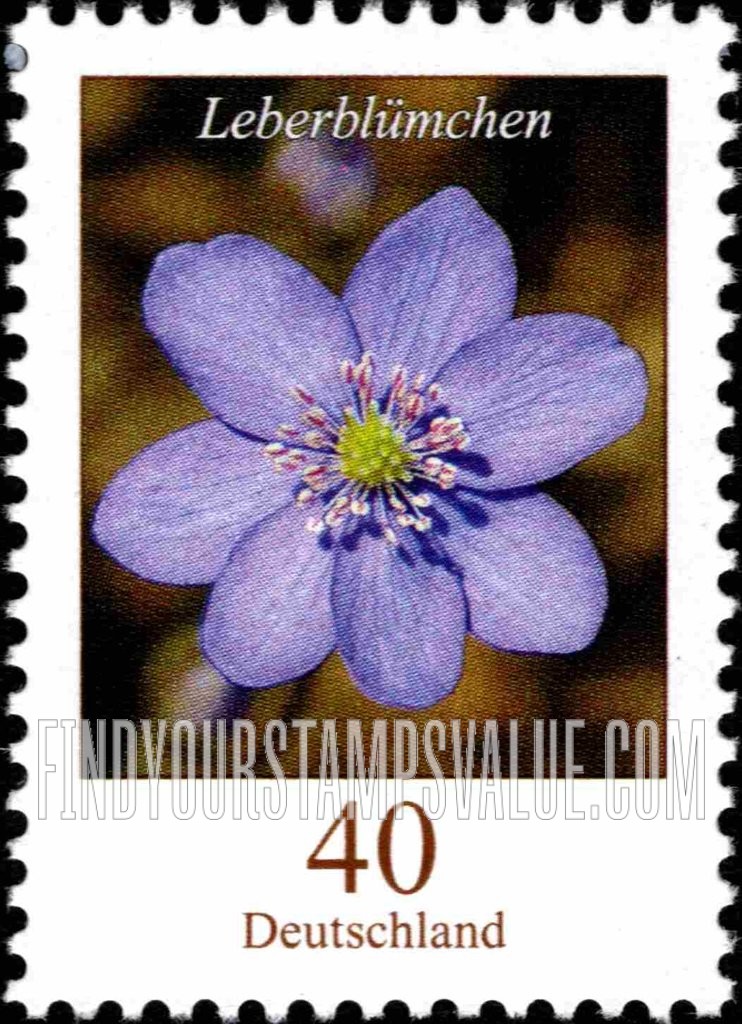 FindYourStampsValue: Flowers: Leberblümchen (hepatica)