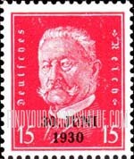 FindYourStampsValue: President Paul von Hindenburg: Stamps of 1928 Overprinted