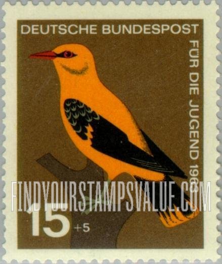 FindYourStampsValue: SEMI-POSTAL - Birds: European golden oriole