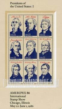 AMERIPEX '86 - Presidents I
