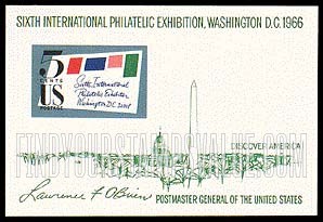 SIXTH INTERNATIONAL PHILATELIC EXHIBITION, Souvenir sheet