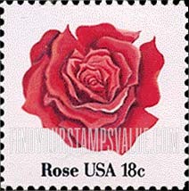 FindYourStampsValue: FLOWERS - Rose