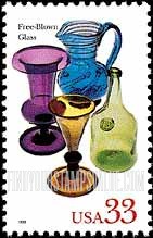 FindYourStampsValue: AMERICAN GLASS - Free-Blown Glass