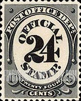 POST OFFICE - Numeral of Value, 24c