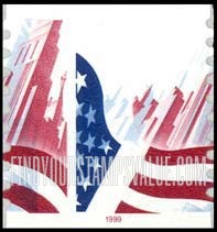 FindYourStampsValue: FLAG AND CITY, Self-Adhesive Coil stamp