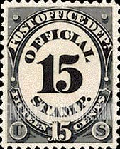 POST OFFICE - Numeral of Value, 15c