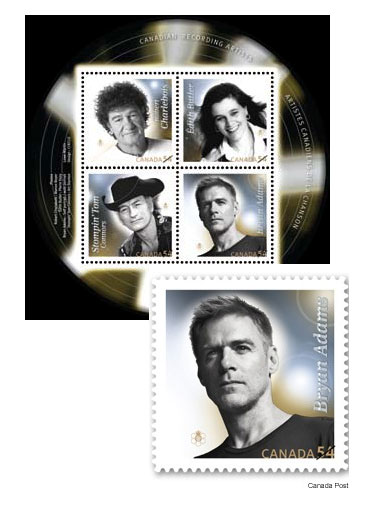 Bryan Adams honored with his own stamp
