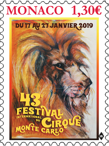 Monaco Post celebrates Monte-Carlo International Circus Festival with a stamp