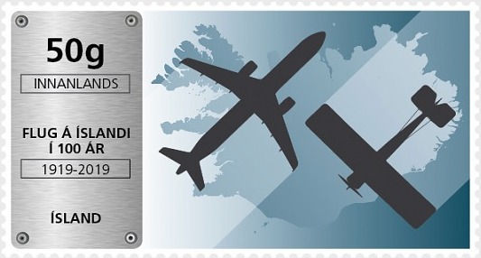 Aviation in Iceland – a special stamp released by Iceland Post