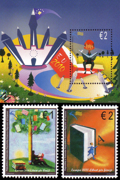 Europa 2010, Children's books - stamps from Kosovo