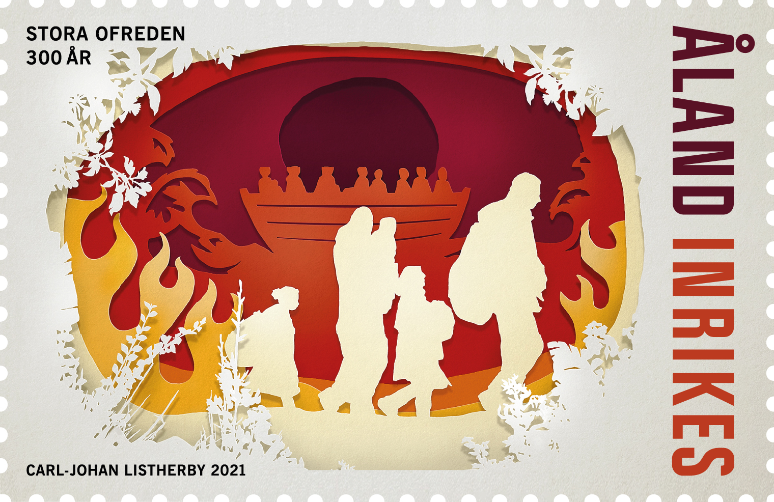 Åland Post celebrates the 300th anniversary of the Great Northern War with a stamp!