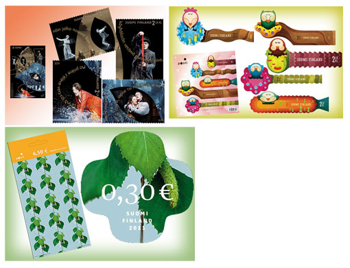 Stamps for 2011 celebrate Finland and Finns in a modern way