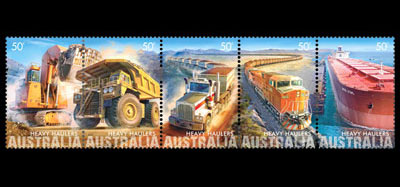 Australian 'Heavy Haulers' stamps