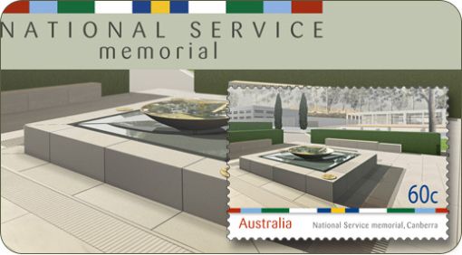 National Service Memorial on New Australian Stamp