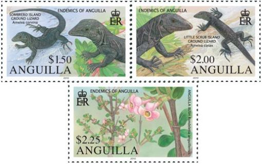 Endemics of Anguilla on Stamps