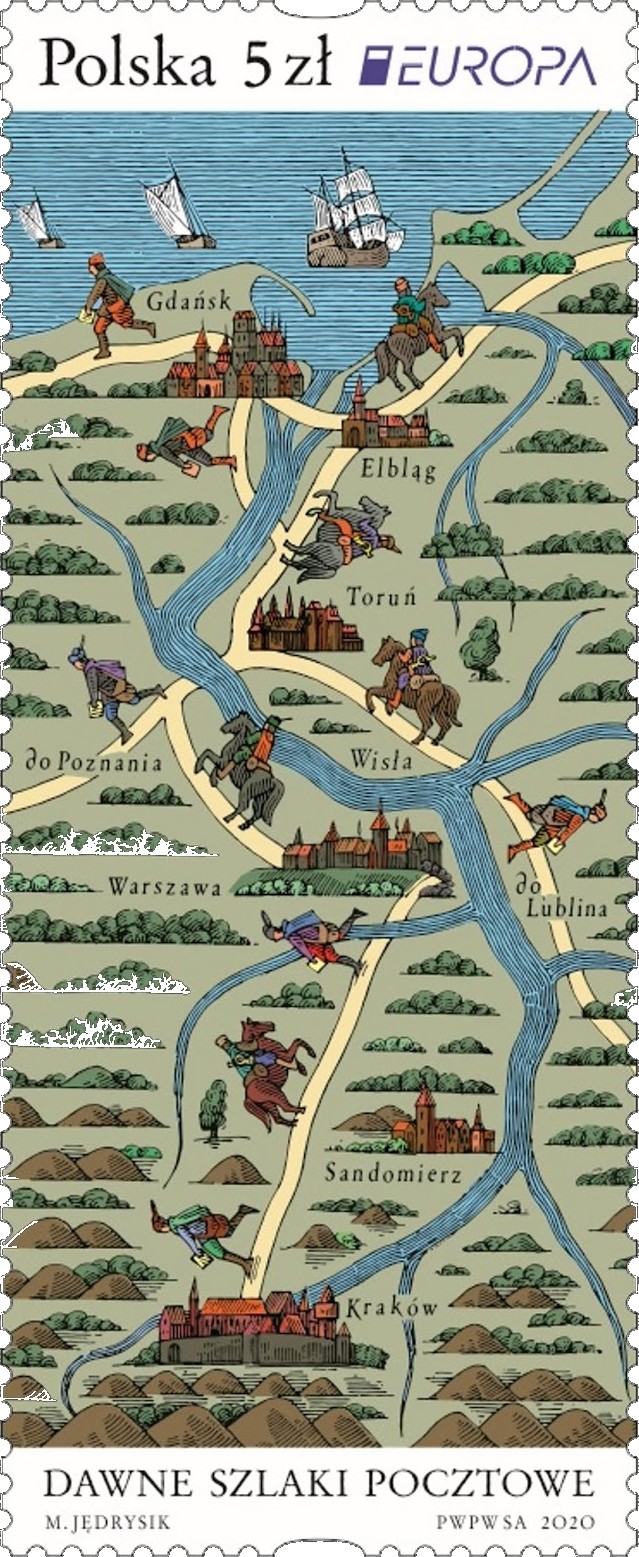 Poland’s Europa 2020 stamp is devoted to the Vistula river!
