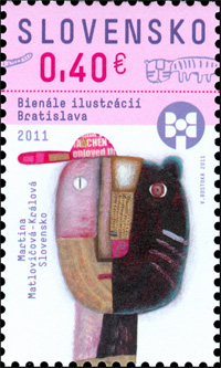 Biennial of Illustrations Bratislava 2011 stamp