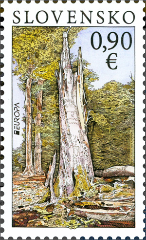 National Park stamp from Slovakia