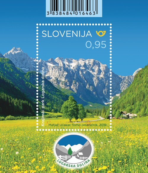 Slovenia Post features Logar Valley Nature Park on a special stamp!