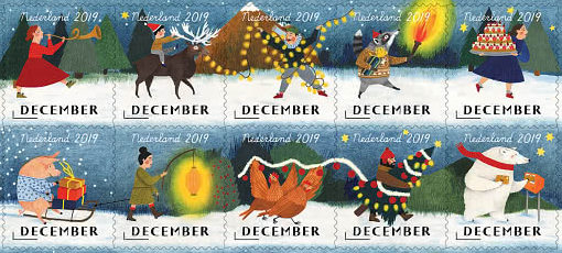 PostNL released ten beautiful winter stamps!