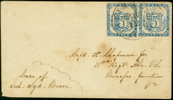 H.R. Harmer offers famous Livingston Cover for $75,000!