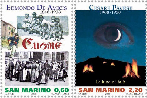   New stamps from San Marino – ‘Writers’