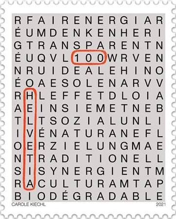 Swiss Post introduced the original “Sustainability” stamp!