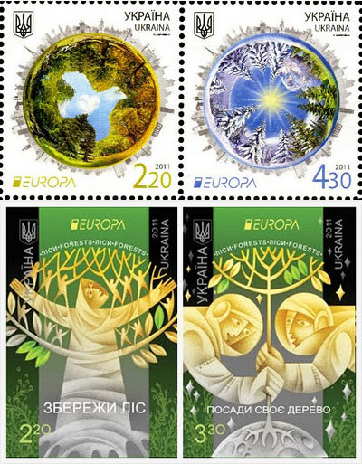 'EUROPA - Forests' issue by Ukraine