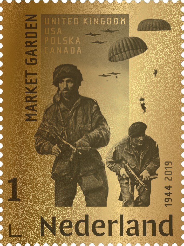 PostNL celebrates 75th anniversary of the Battle of Arnhem with a golden stamp!