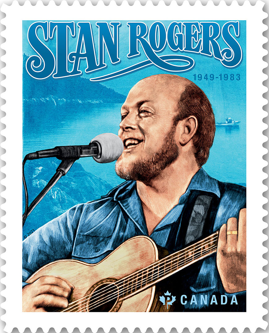 Canada’s new stamp honors a famous singer-songwriter Stan Rogers!