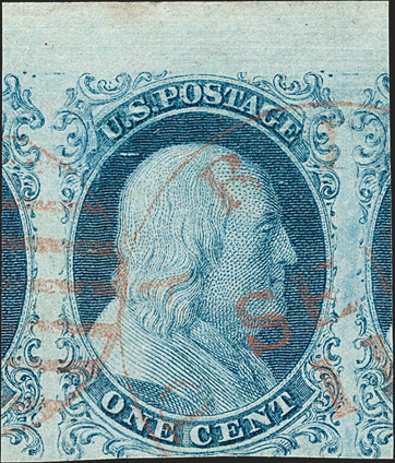 1c Blue, Ty I is to fetch $150,000 at Siegel auction!