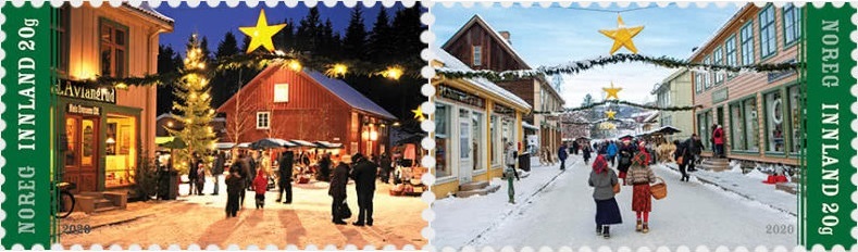 Norway celebrates the festive season with two Christmas 2020 stamps!