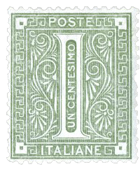 1c Olive green without "Estero" overprint, 1874 stamp