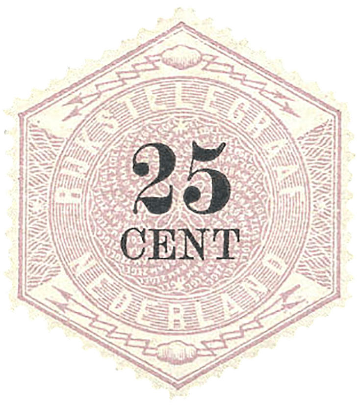 25c lilac & black telegraph stamp, 1903