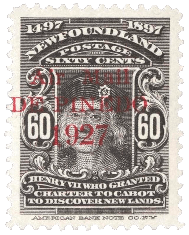 60¢ Air Mail overprint, 1927 stamp
