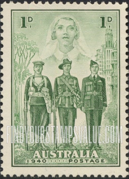 FindYourStampsValue: Nurse, Sailor, Soldier and Aviator