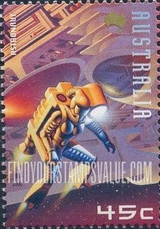 FindYourStampsValue: Space: Astronaut, vertical