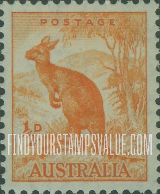 FindYourStampsValue: Kanfaroo: Types of 1938, 1942-44
