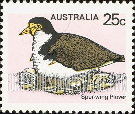FindYourStampsValue: Australian birds: Spur-wing Plover