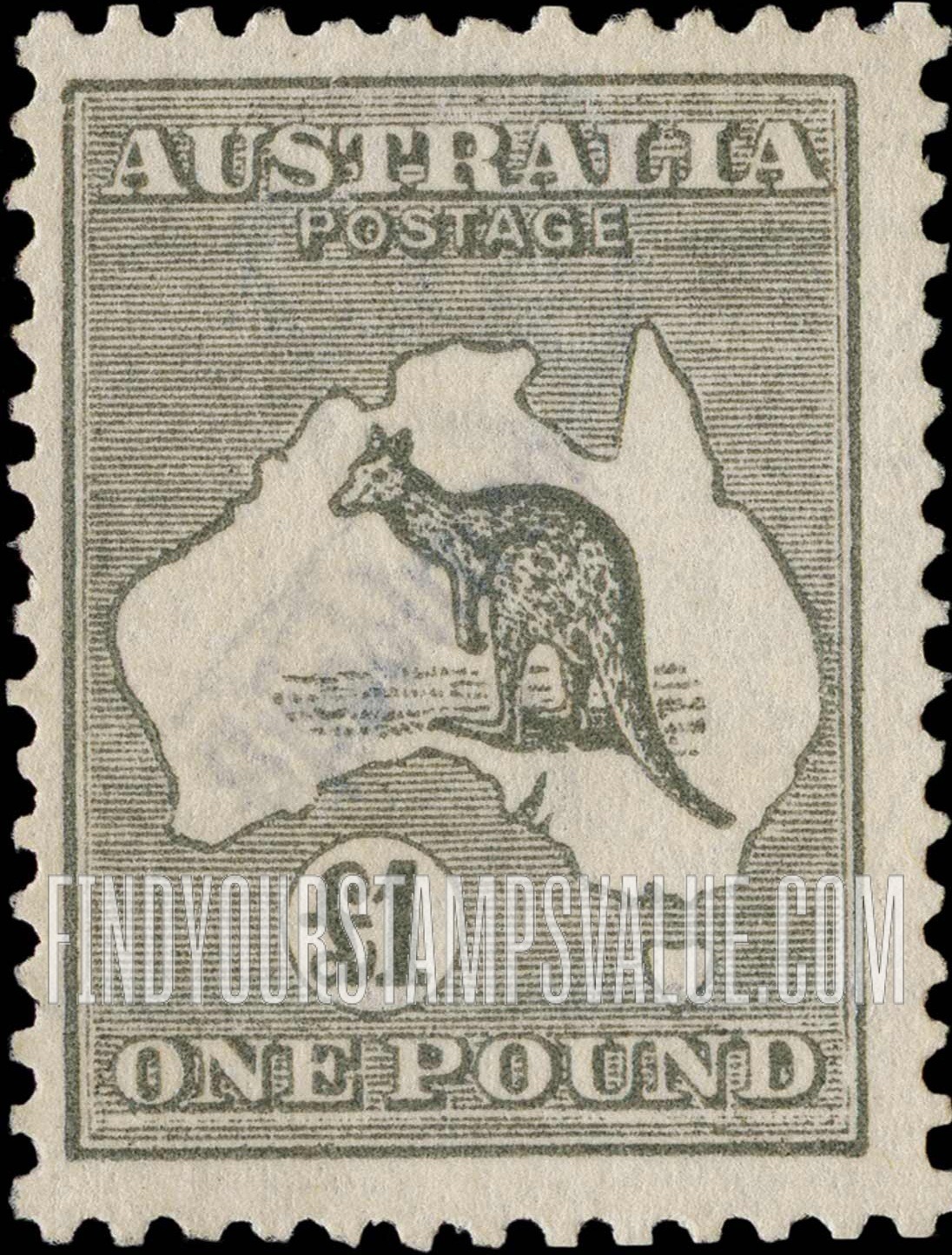 FindYourStampsValue: Kangaroo and Map
