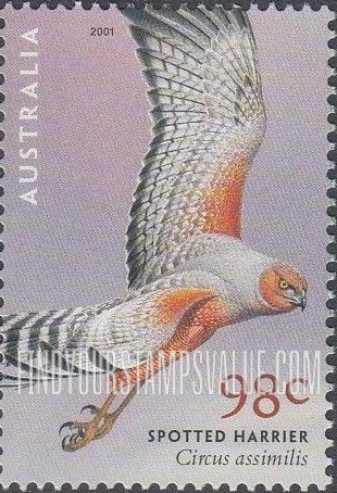 FindYourStampsValue: Birds of Prey: Spotted harrier, vertical