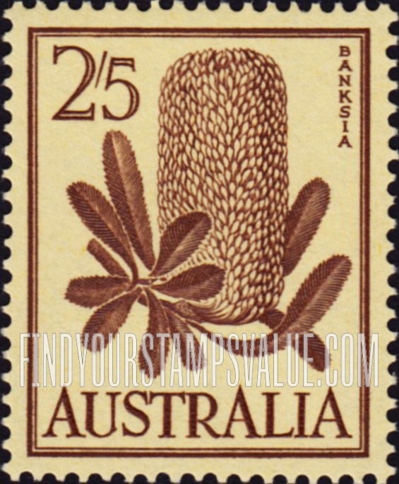 FindYourStampsValue: Banksia (flower)