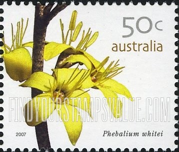 FindYourStampsValue: Flowers: Phebalium whitei