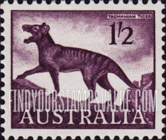 FindYourStampsValue: Tasmanian Tiger