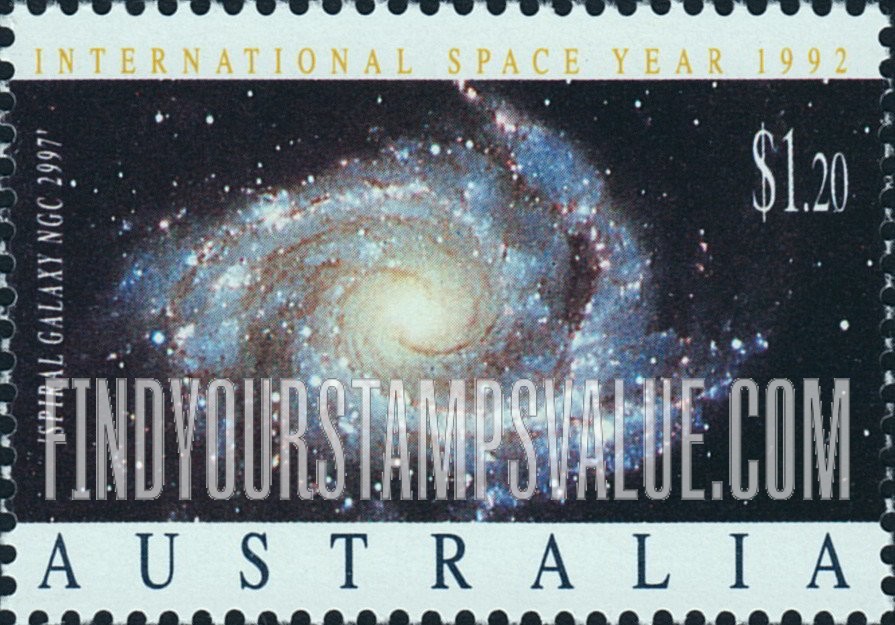 FindYourStampsValue: International Space Year: Spiral Galaxy NGC 2997
