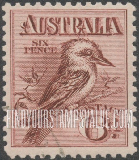 FindYourStampsValue: Kookaburra (Kingfisher)