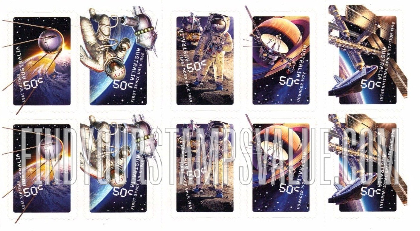 FindYourStampsValue: Space Age, 50th Anniversary