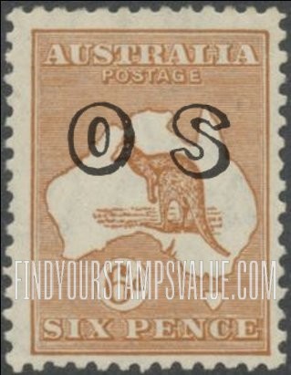FindYourStampsValue: OFFICIAL - Kangaroo and map: On Regular Issues of 1928-1932