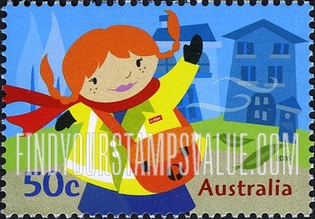 FindYourStampsValue: Postie Kate: Waving