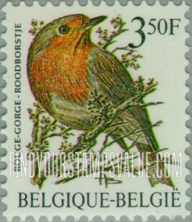 FindYourStampsValue: Birds: Rouge gorge